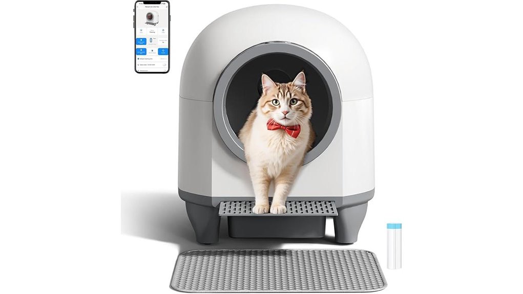 warcat self cleaning litter box app controlled