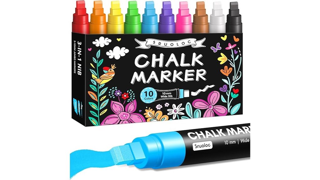 washable 10 color window marker