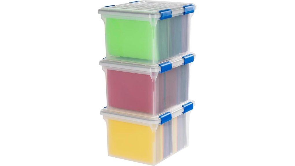 water resistant 32 quart file pack