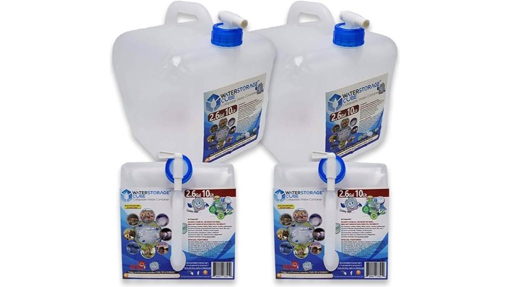 water storage cube with spigot