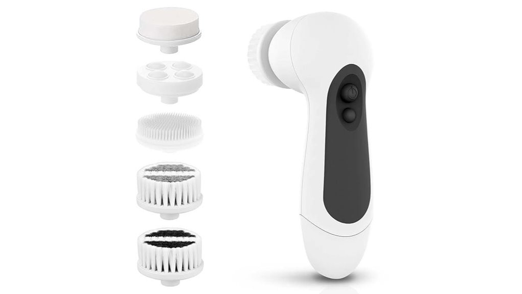 waterproof 5 head electric brush
