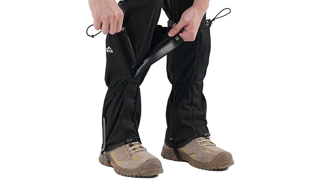 waterproof adjustable hiking snow gaiters