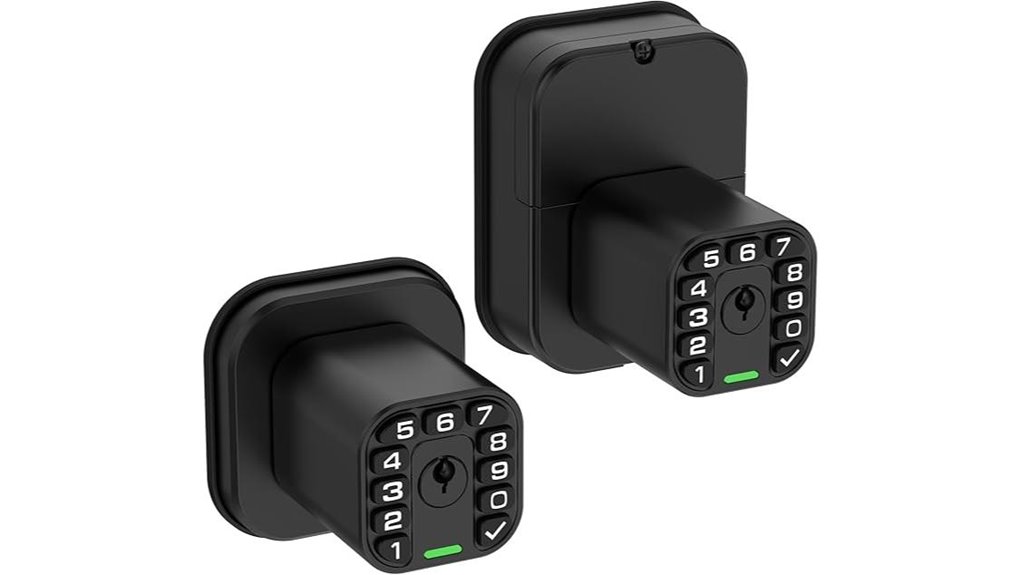 waterproof dual sided keypad lock