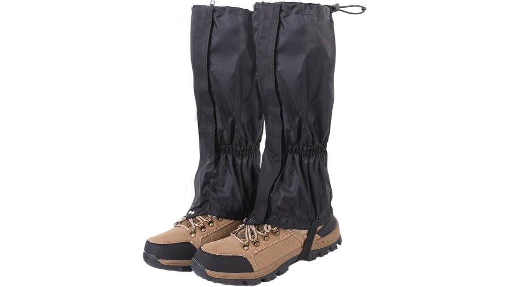 waterproof lightweight adjustable snow gaiters