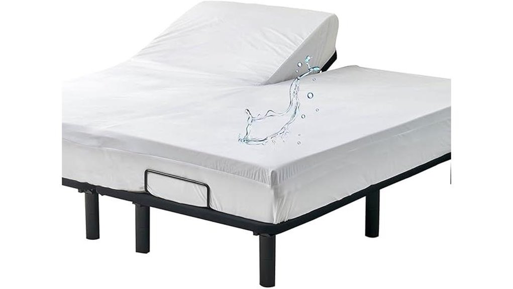 waterproof queen split top protector