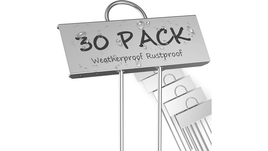 weatherproof metal plant markers