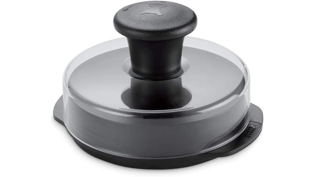 weber burger press with built in dimple