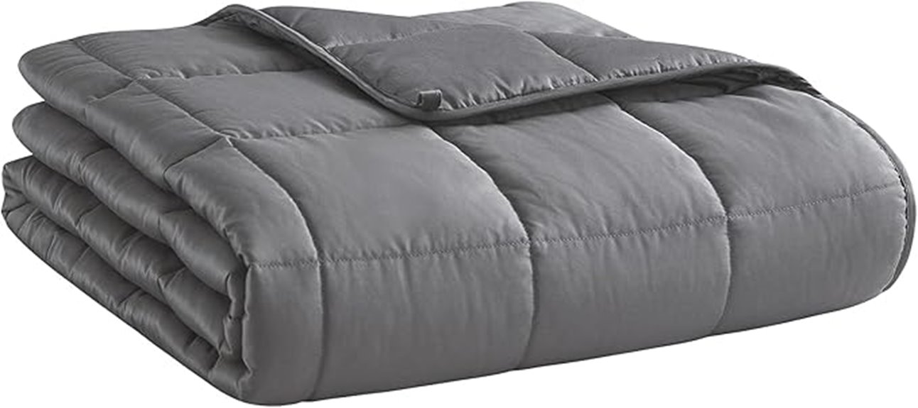 weighted blanket 15lb twin full dark grey