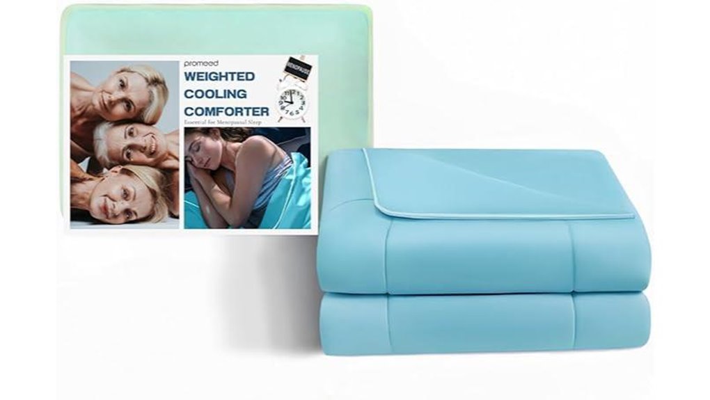 weighted cooling menopause blanket