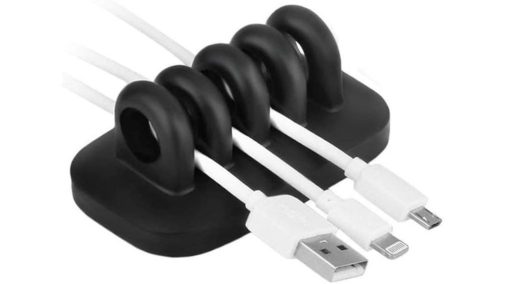 weighted monaco desktop cable organizer