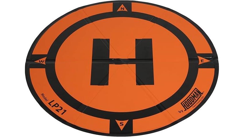 weighted trifold drone landing pad