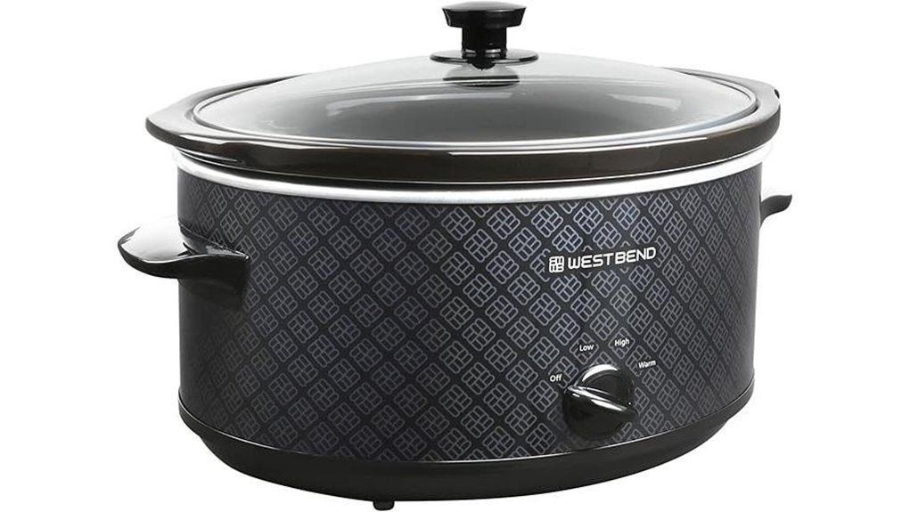 westbend 6 quart manual black