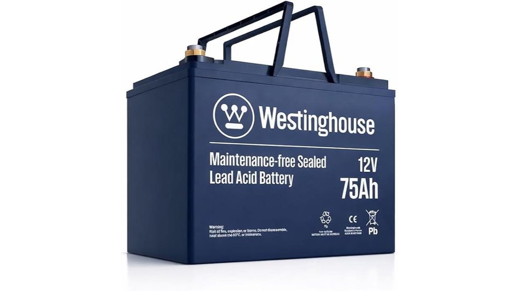 westinghouse 12v 75ah agm