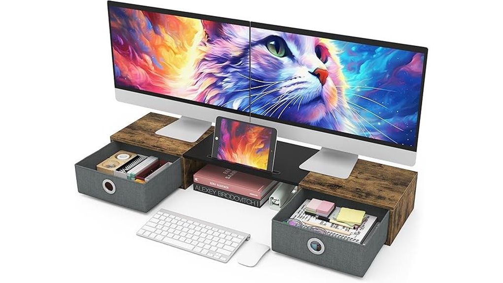 westree dual monitor drawers