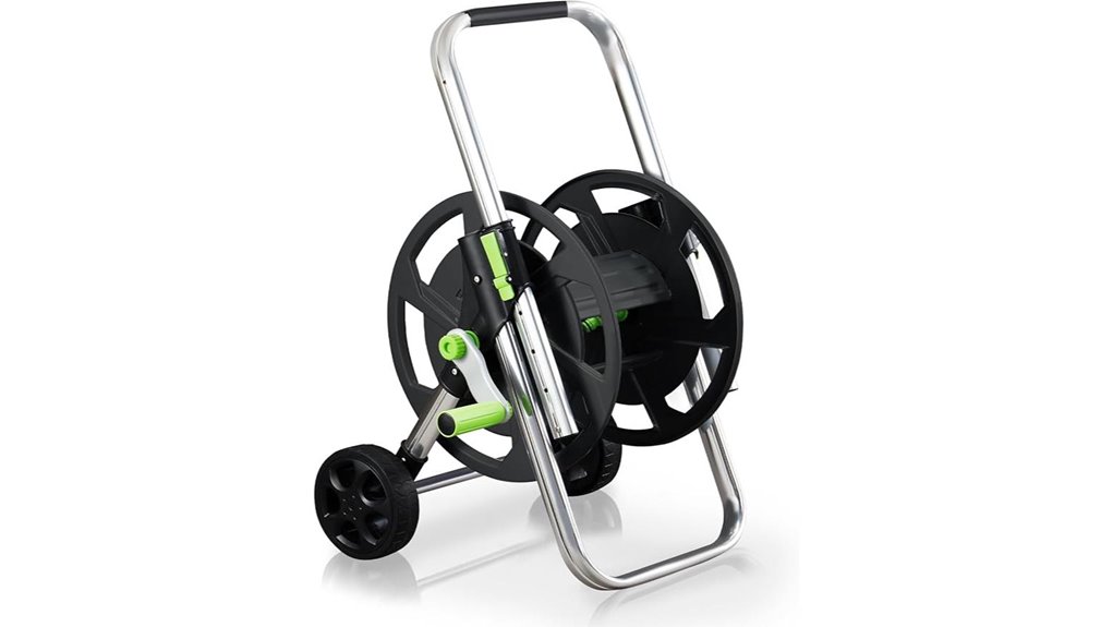 wheeled hose reel cart