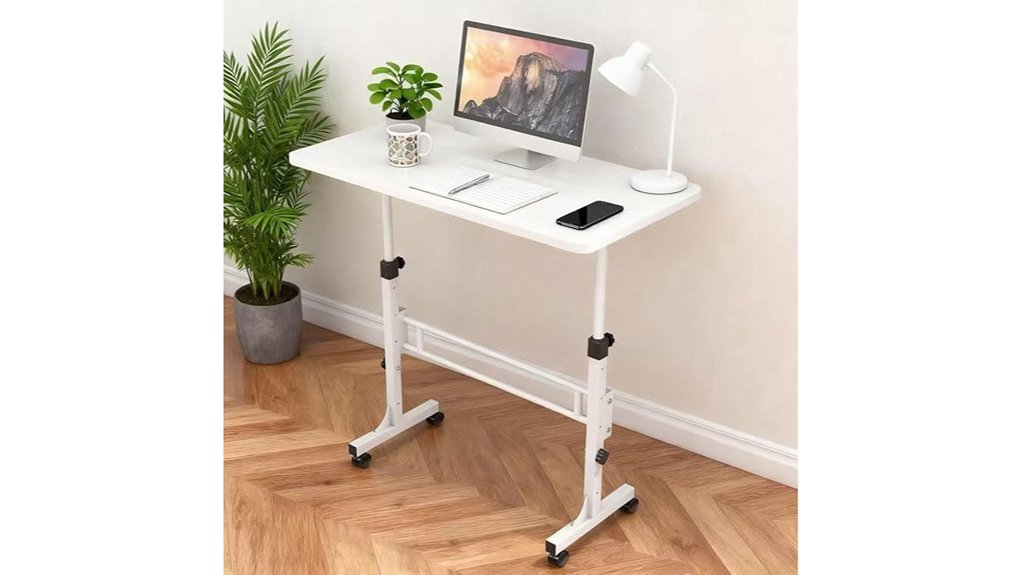 wheeled portable standing desk