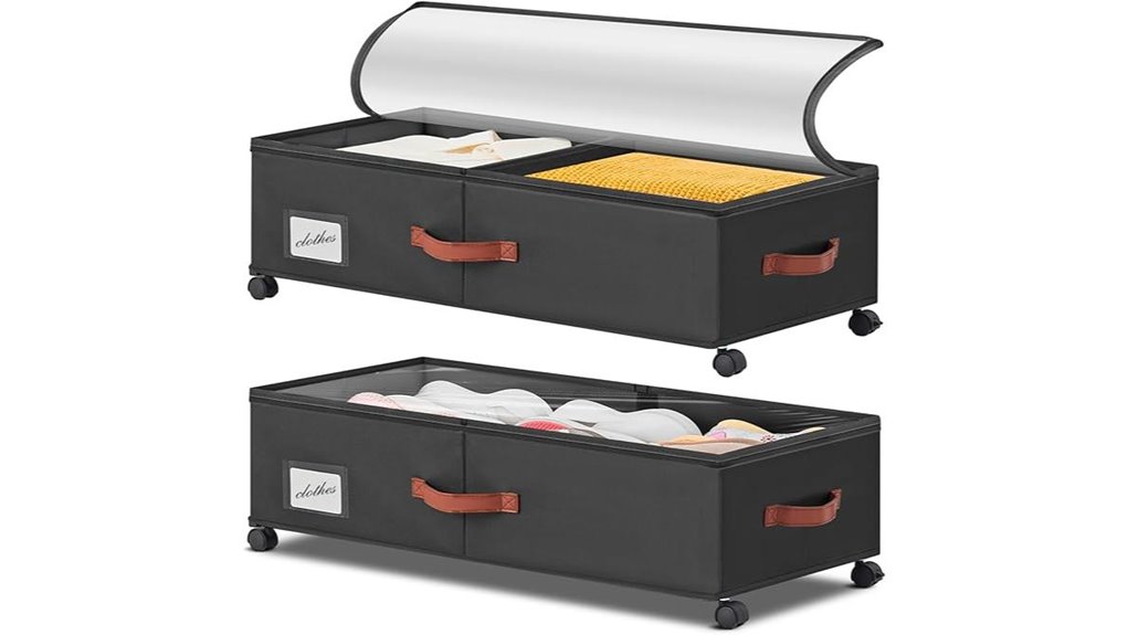 wheeled underbed storage set