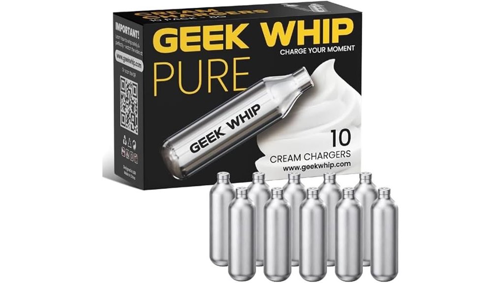 whipped cream chargers 10 pack