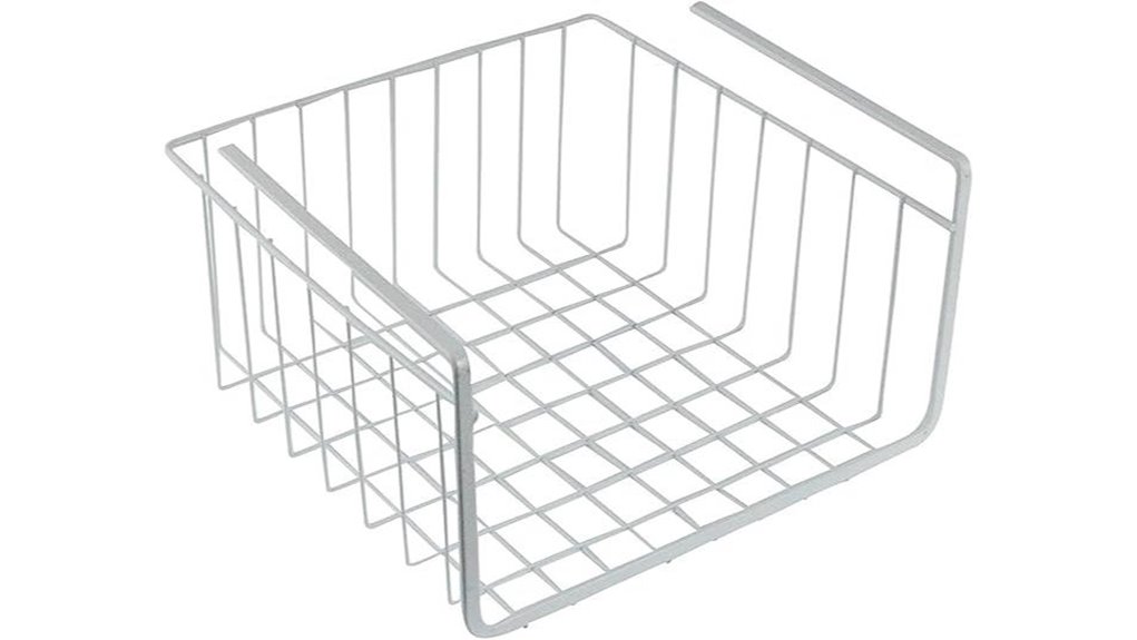 white 10 inch storage basket