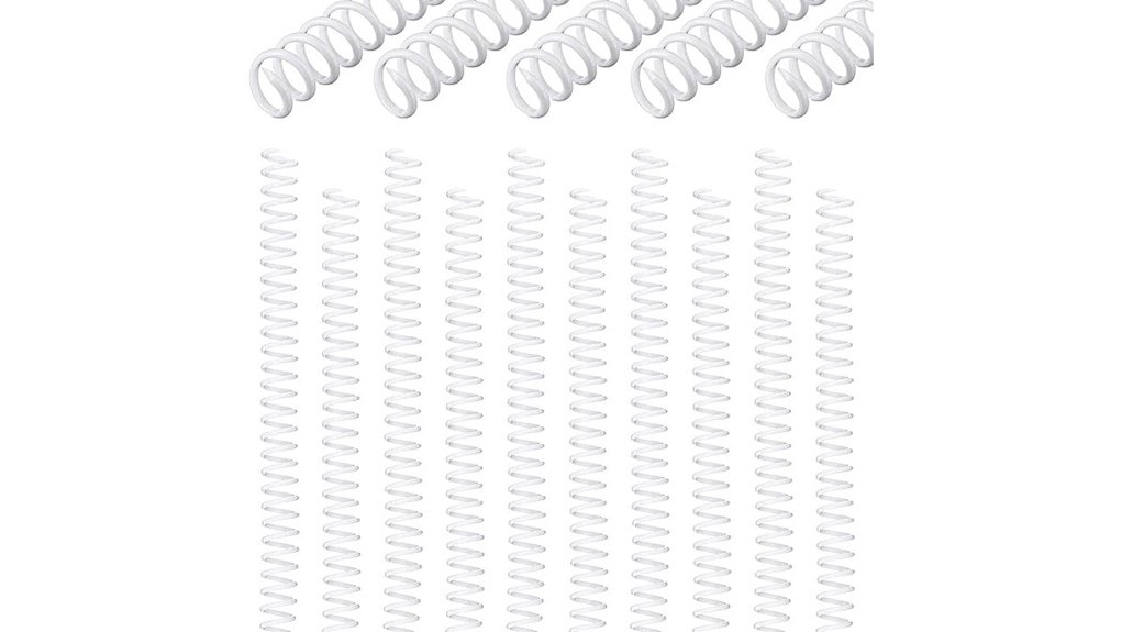 white 30 piece 8mm binder