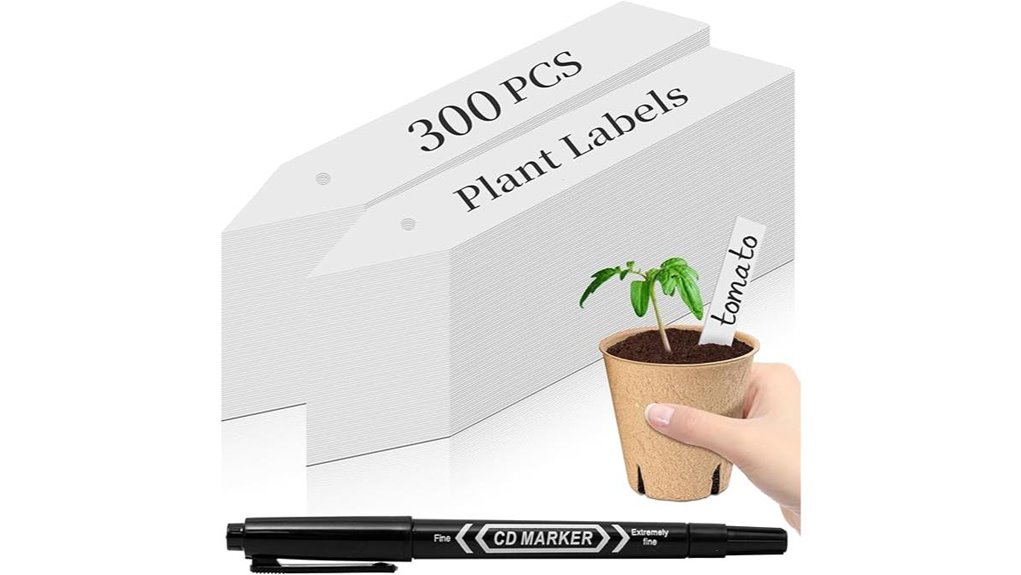 white 4 inch plant markers