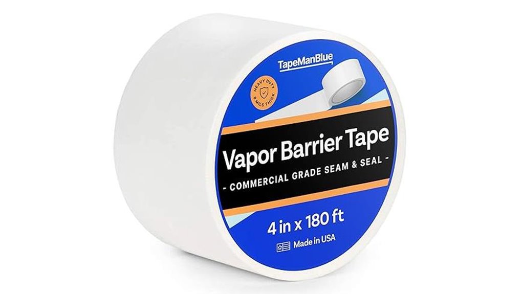 white 4 inch vapor tape