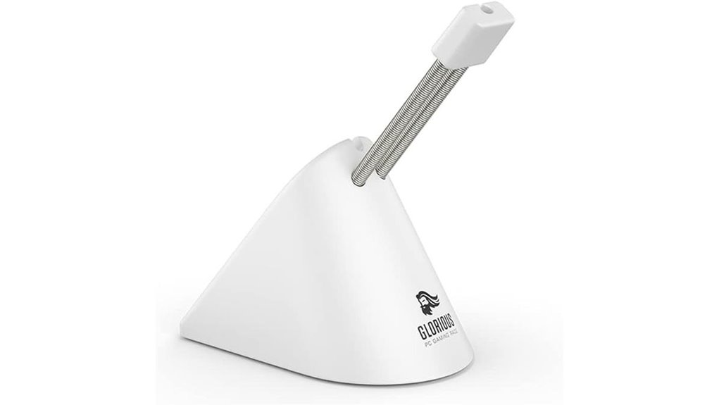 white glorious gaming mouse bungee