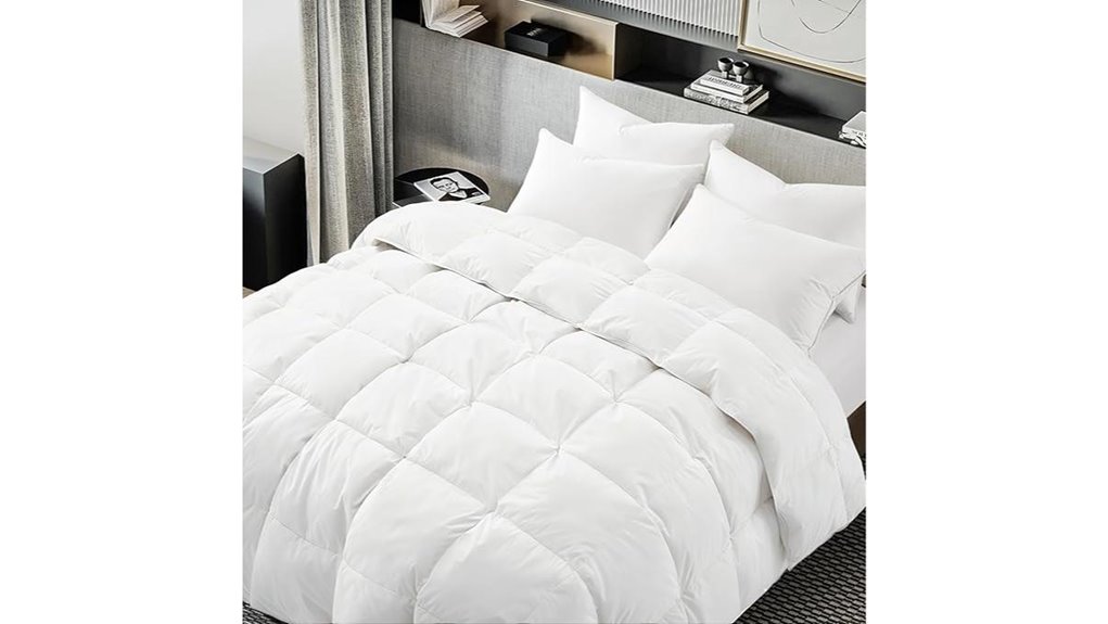 white goose featherdown comforter
