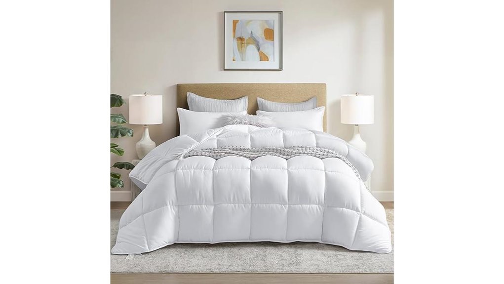 white winter queen comforter