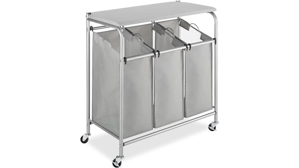whitmor 3 section folding sorter