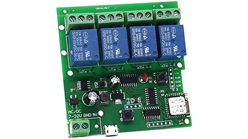 wifi four channel relay switch