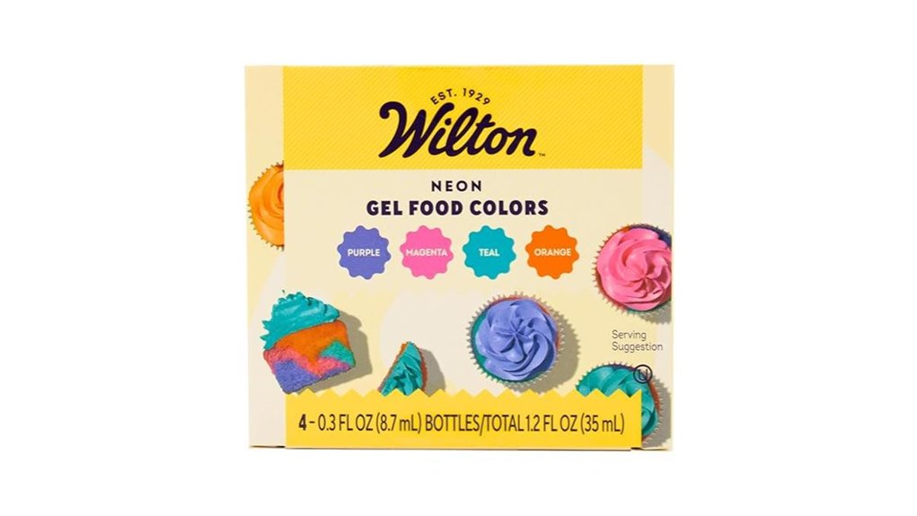wilton neon gel set