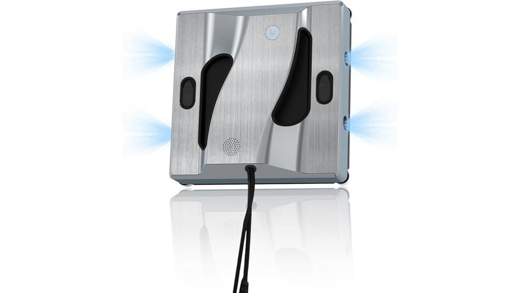 window cleaning robot with spray