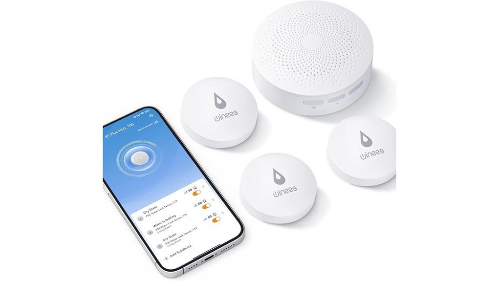 winees wifi water leak detector 3 pack