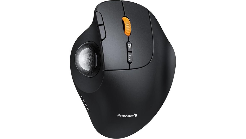 wireless bluetooth ergonomic trackball
