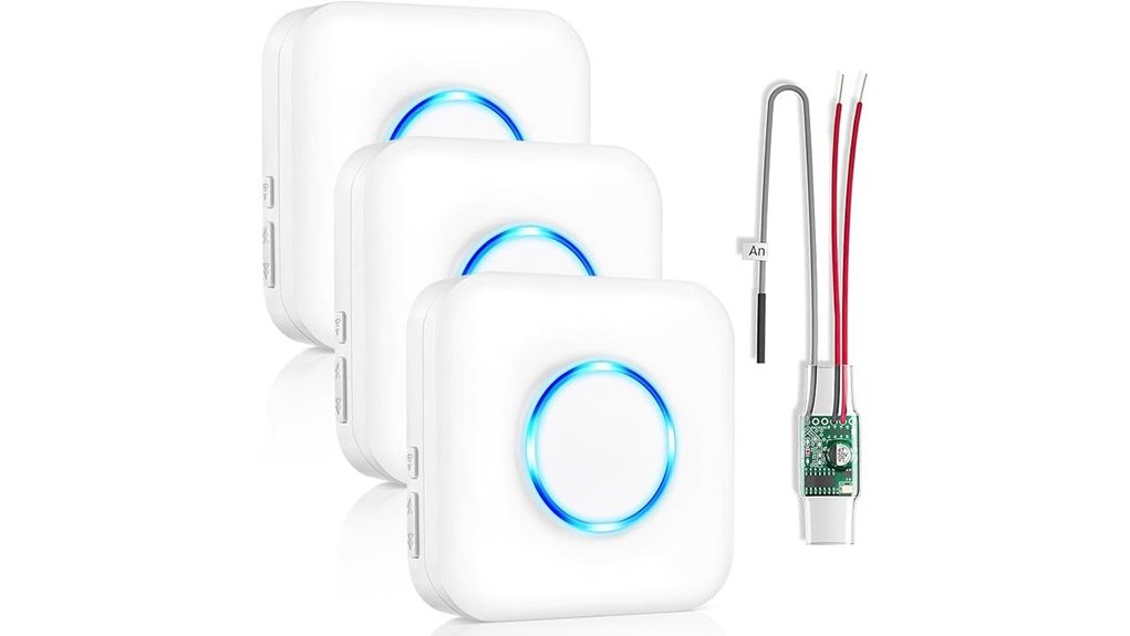wireless doorbell extender 656 ft range
