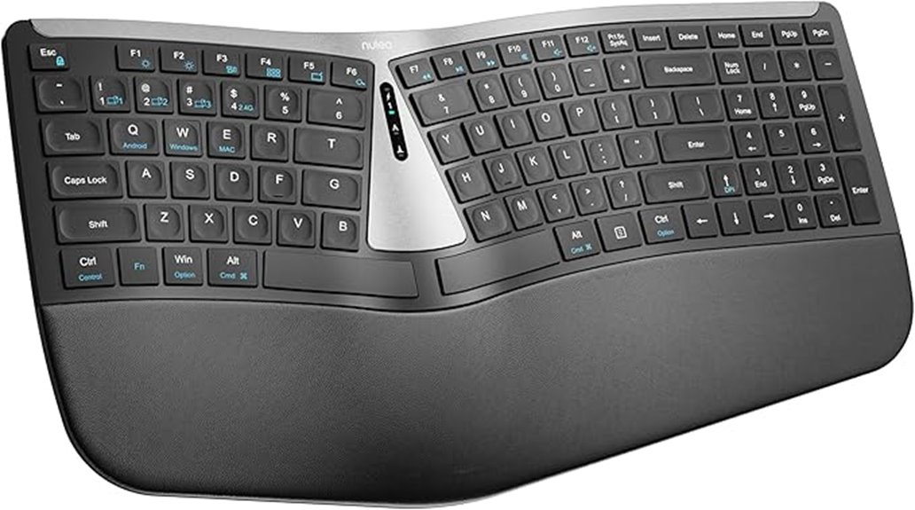 wireless ergonomic split keyboard