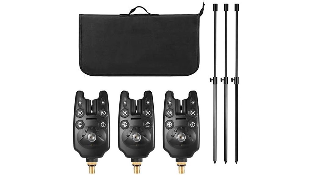 wireless led fishing bite alarms