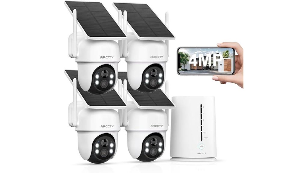 wireless outdoor solar security system
