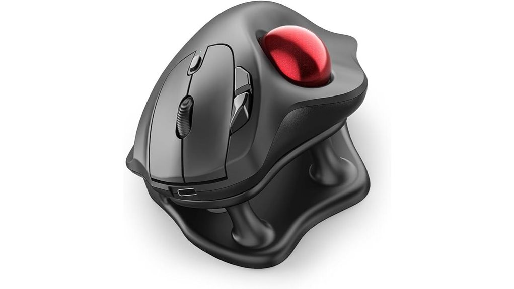 wireless rechargeable trackball mouse