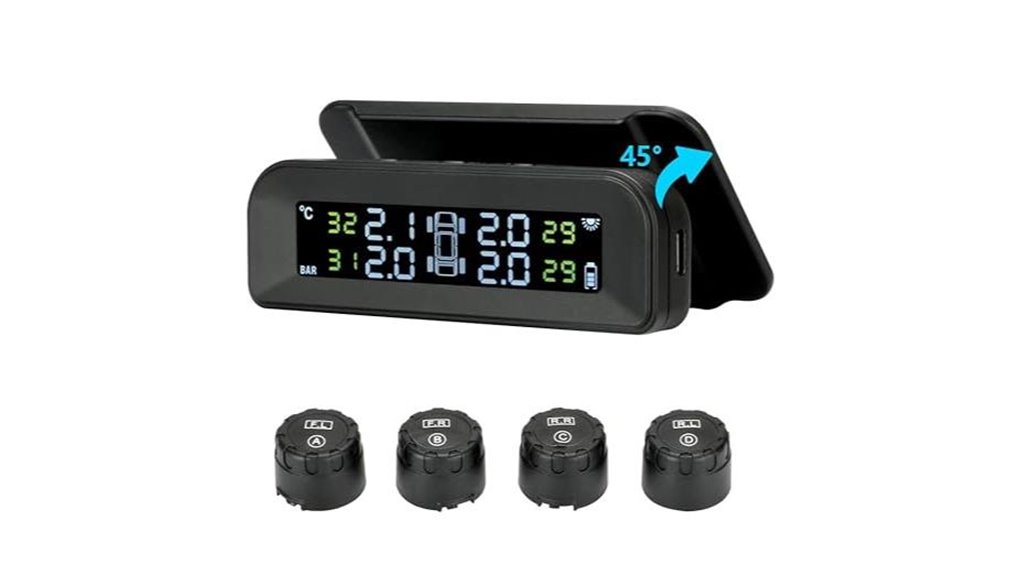 wireless solar tpms display