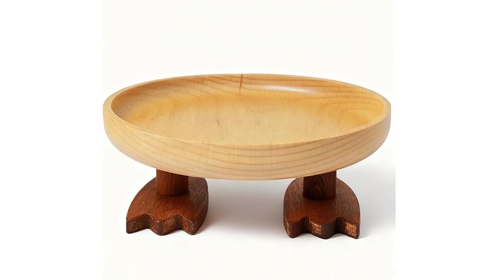wooden duck foot key bowl