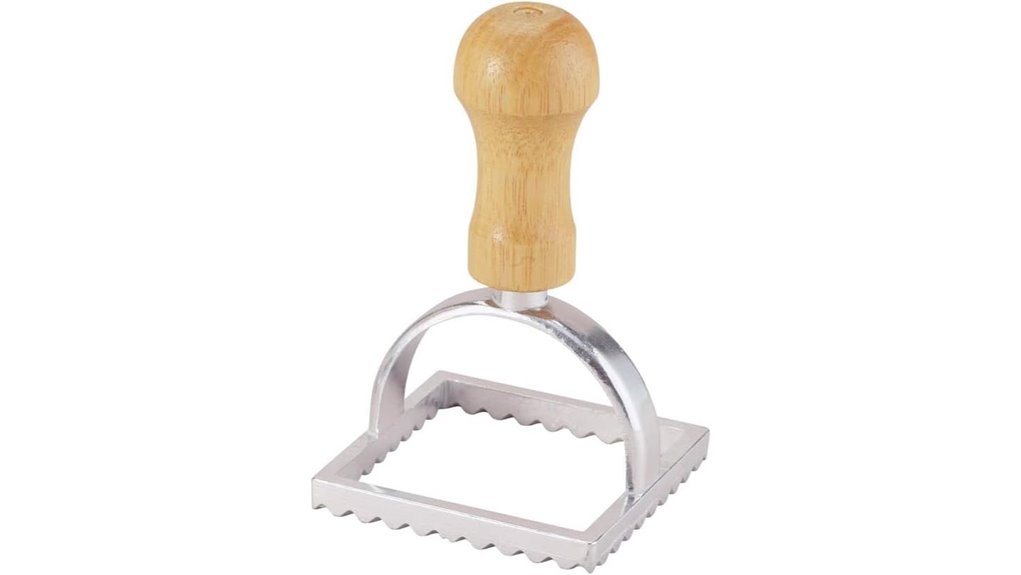 wooden handled ravioli stamp