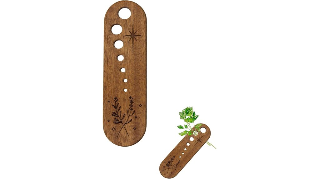 wooden herb separator bowl