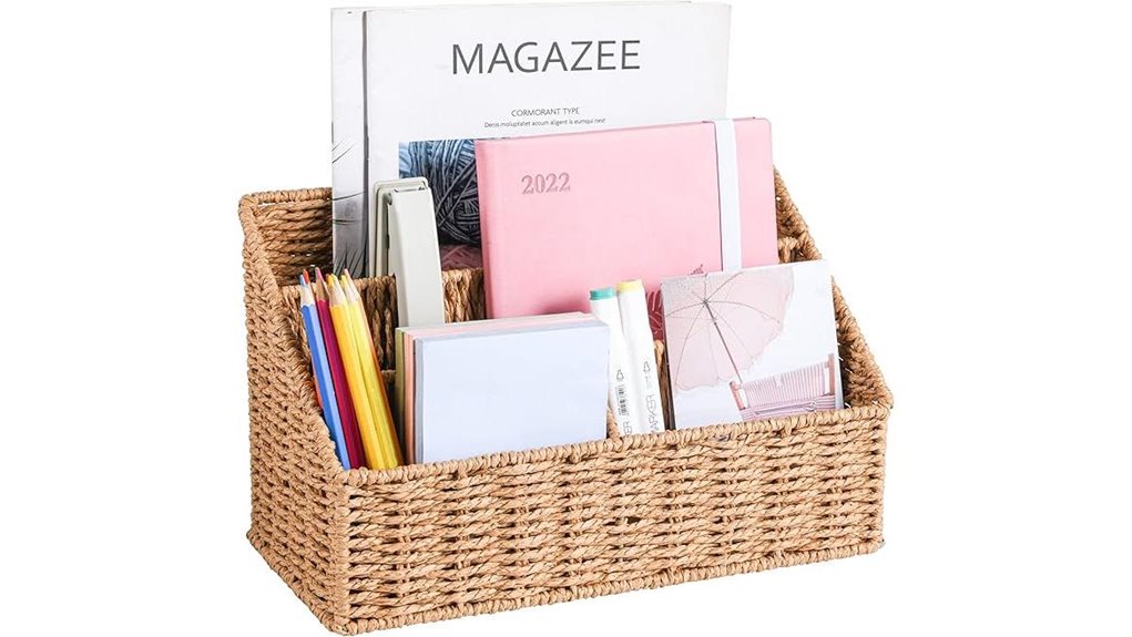 woven countermail organizer basket