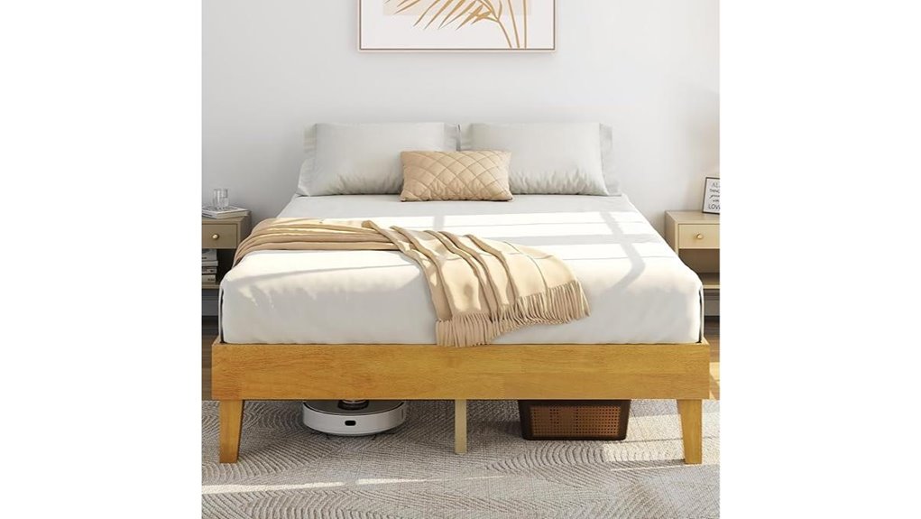 yaheetech queen platform bed