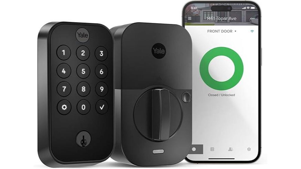 yale smart black deadbolt