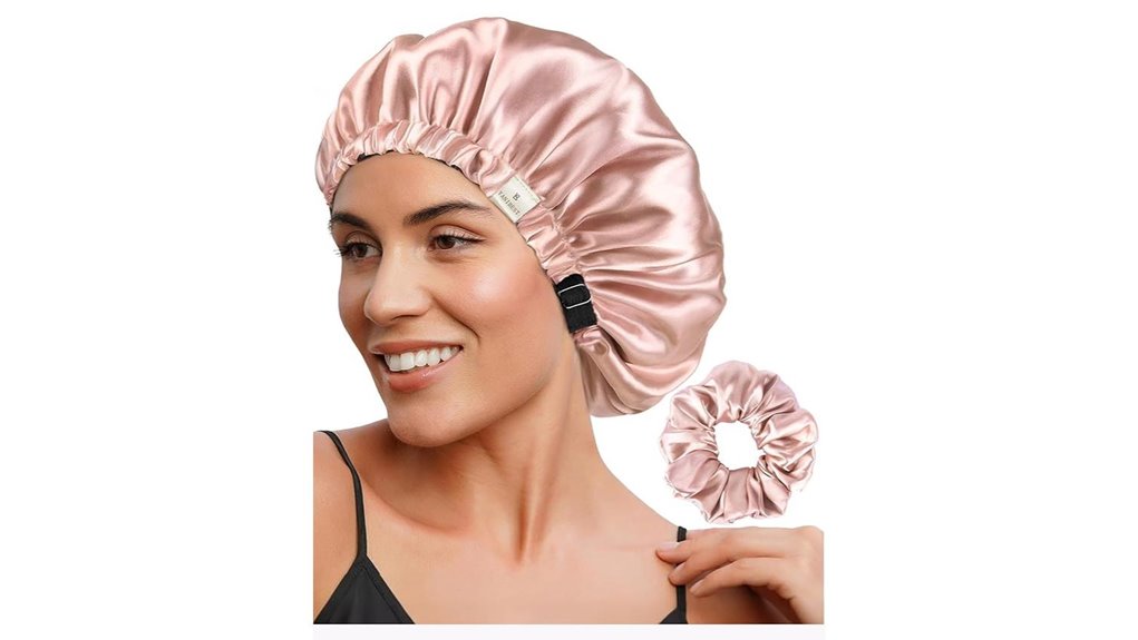 yanibest satin blush bonnet