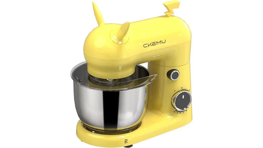 yellow compact stainless mixer