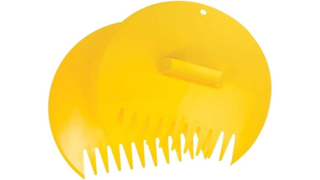yellow leaf scoop handles